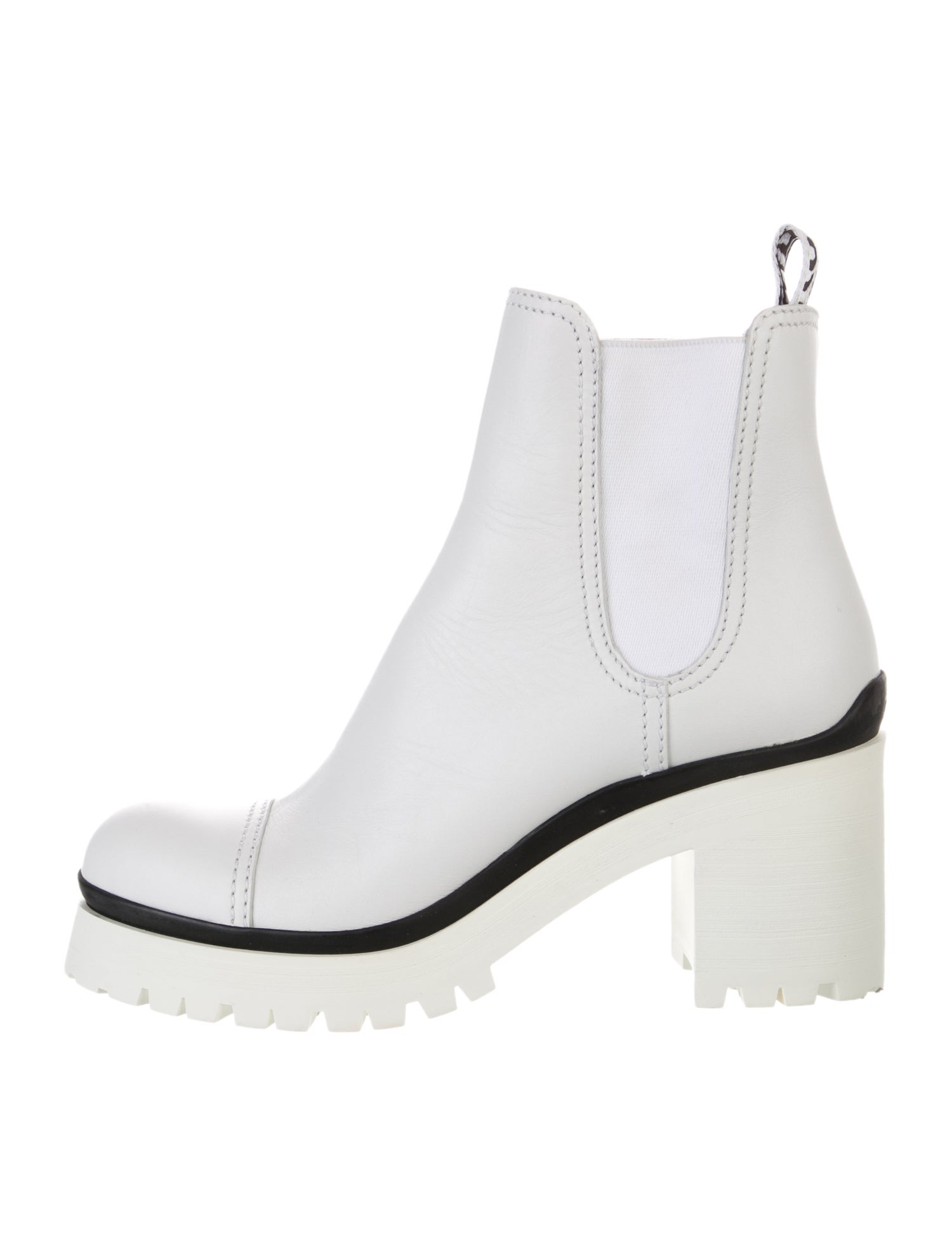 Miu Miu Leather Chelsea Boots