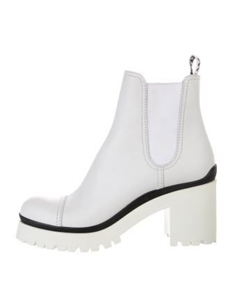 Miu Miu Leather Chelsea Boots