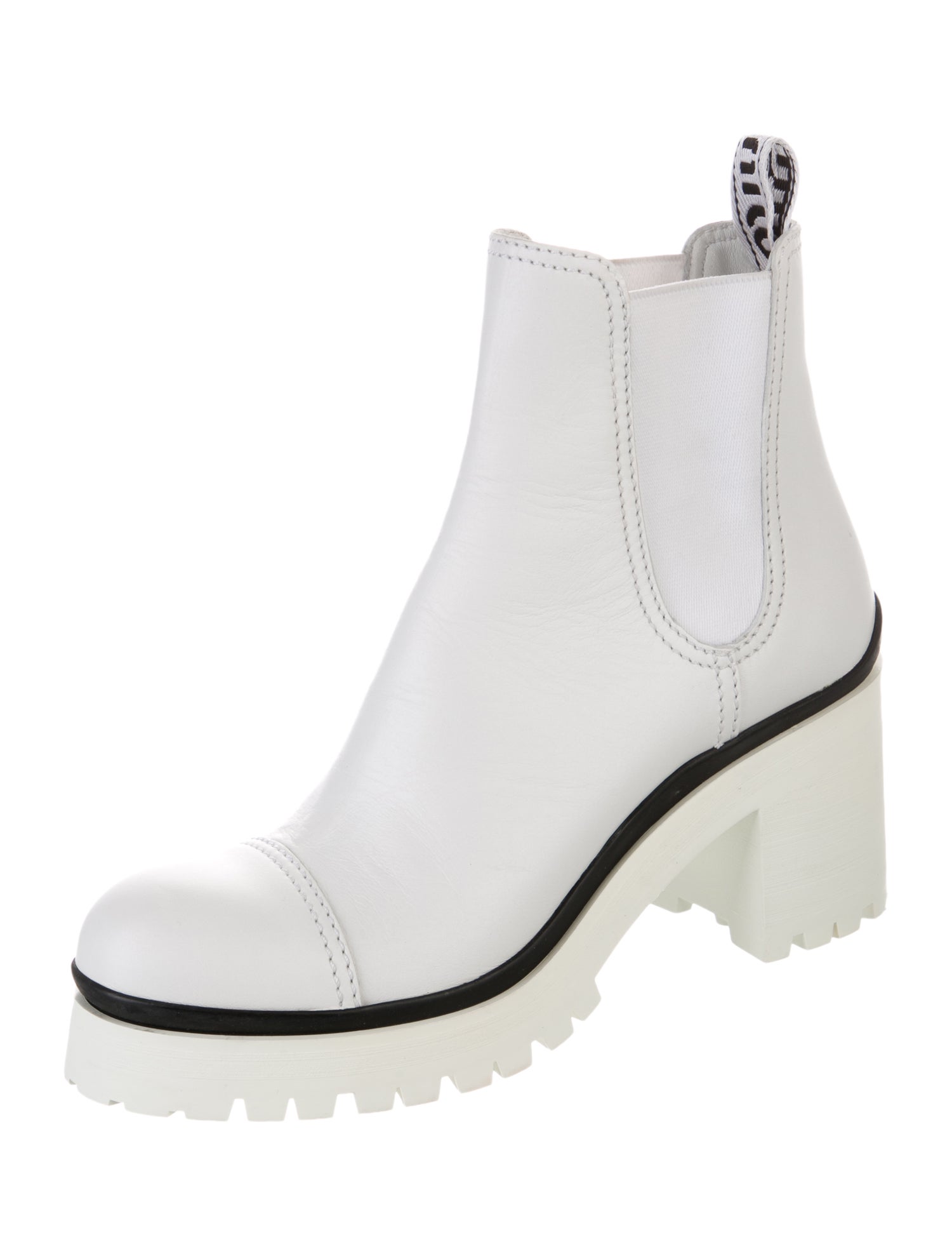 Miu Miu Leather Chelsea Boots