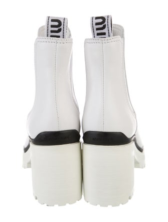 Miu Miu Leather Chelsea Boots