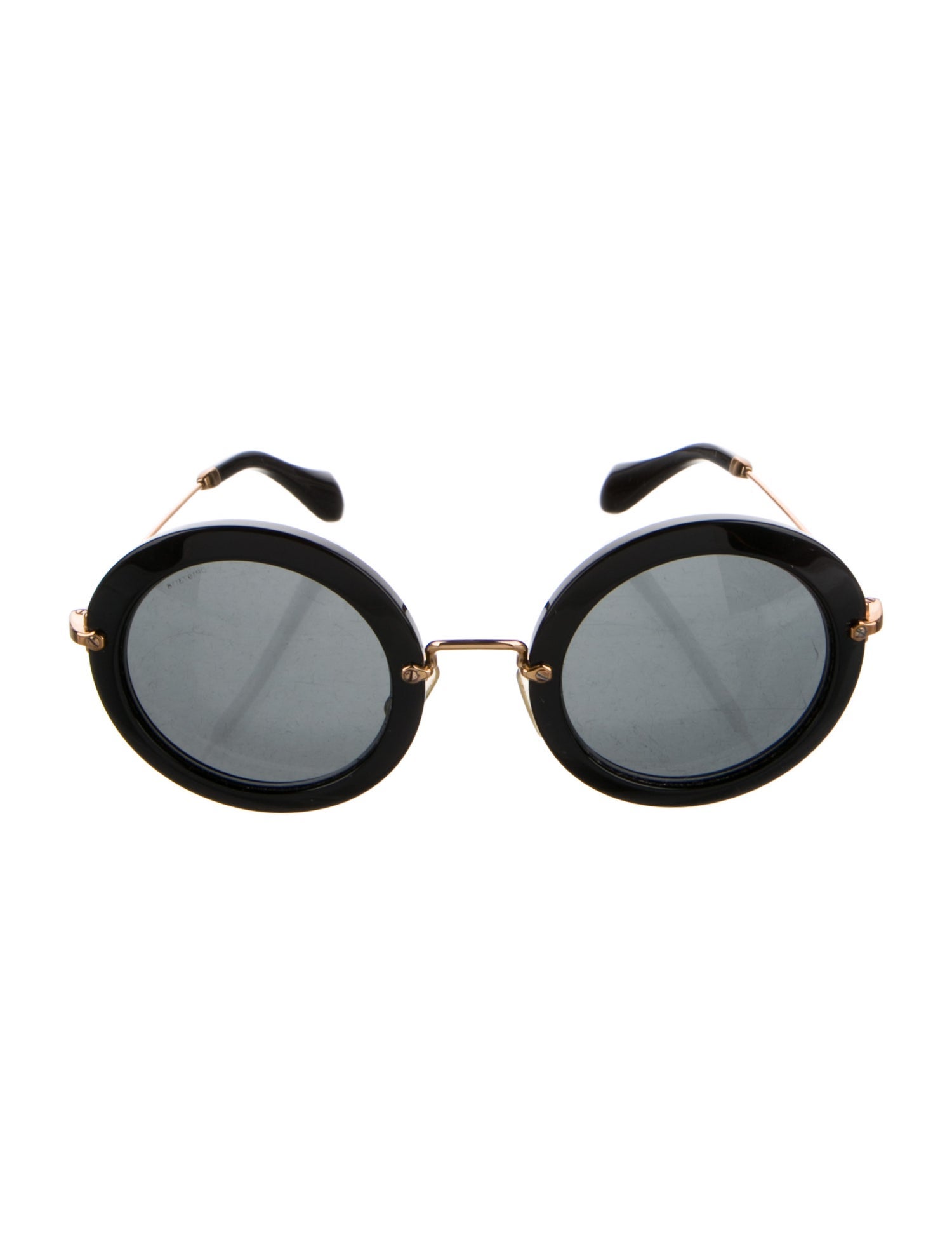 Miu Miu Round Tinted Sunglasses