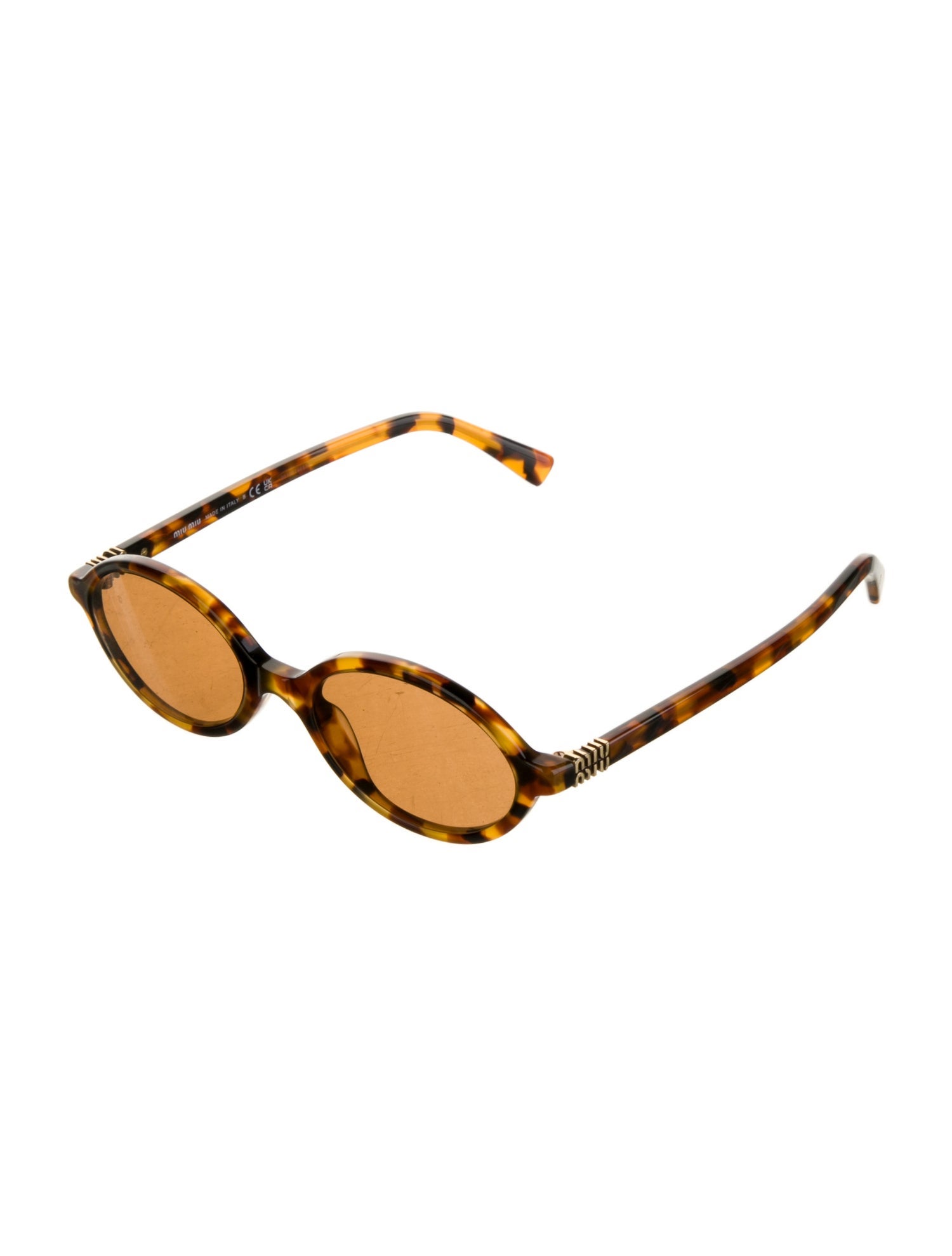 Miu Miu Round Tinted Sunglasses