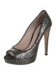 Miu Miu Glitter Glitter Accents Pumps