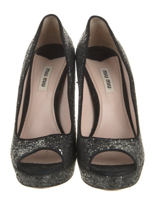 Miu Miu Glitter Glitter Accents Pumps