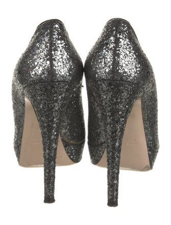 Miu Miu Glitter Glitter Accents Pumps
