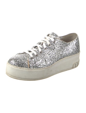 Miu Miu Glitter Glitter Accents Sneakers