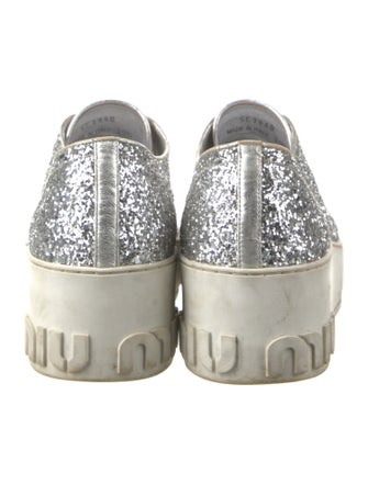Miu Miu Glitter Glitter Accents Sneakers