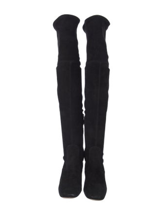 Miu Miu Suede Crystal Embellishments Boots