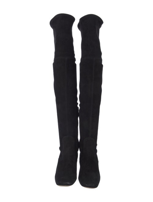 Miu Miu Suede Crystal Embellishments Boots