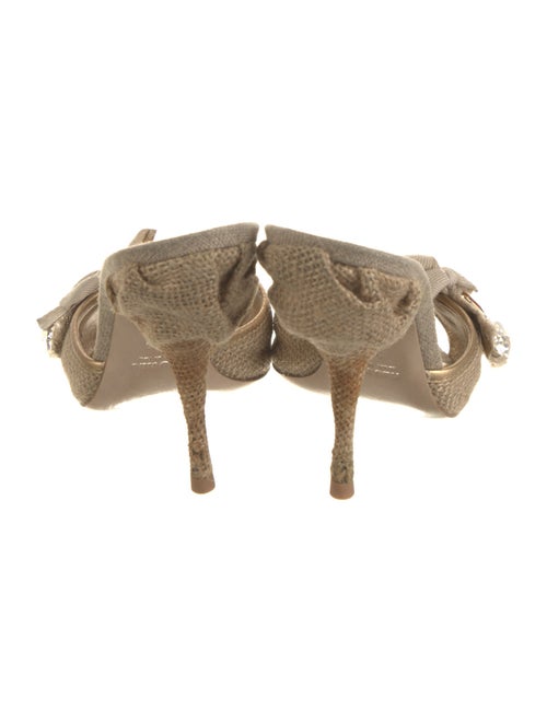 Miu Miu Bow Accents Slides