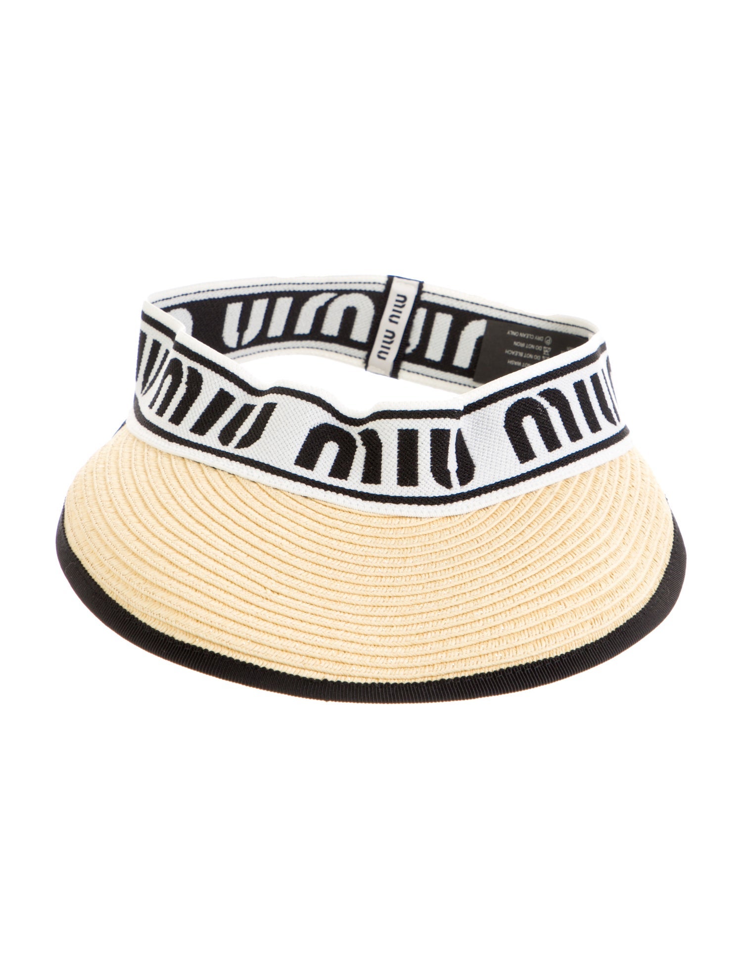 Miu Miu Women's Straw Visor w/Tags