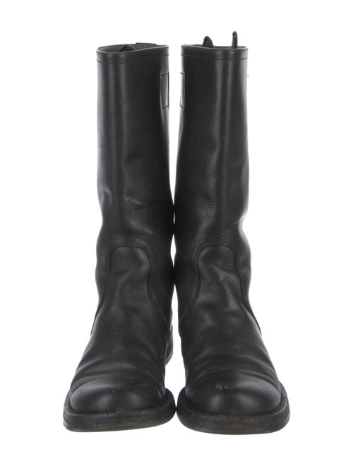 Miu Miu Leather Moto Boots