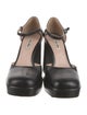 Miu Miu Leather D'Orsay Pumps
