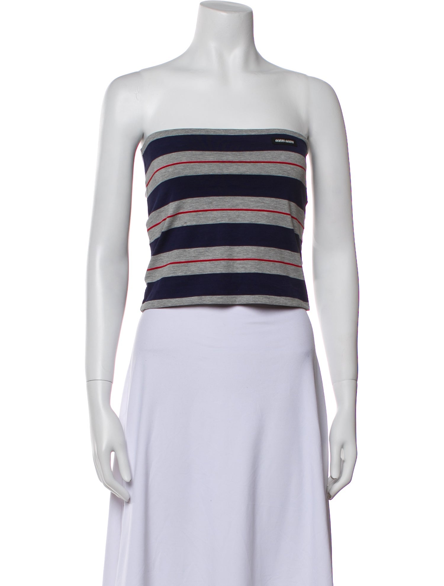 Miu Miu 2025 Striped Crop Top