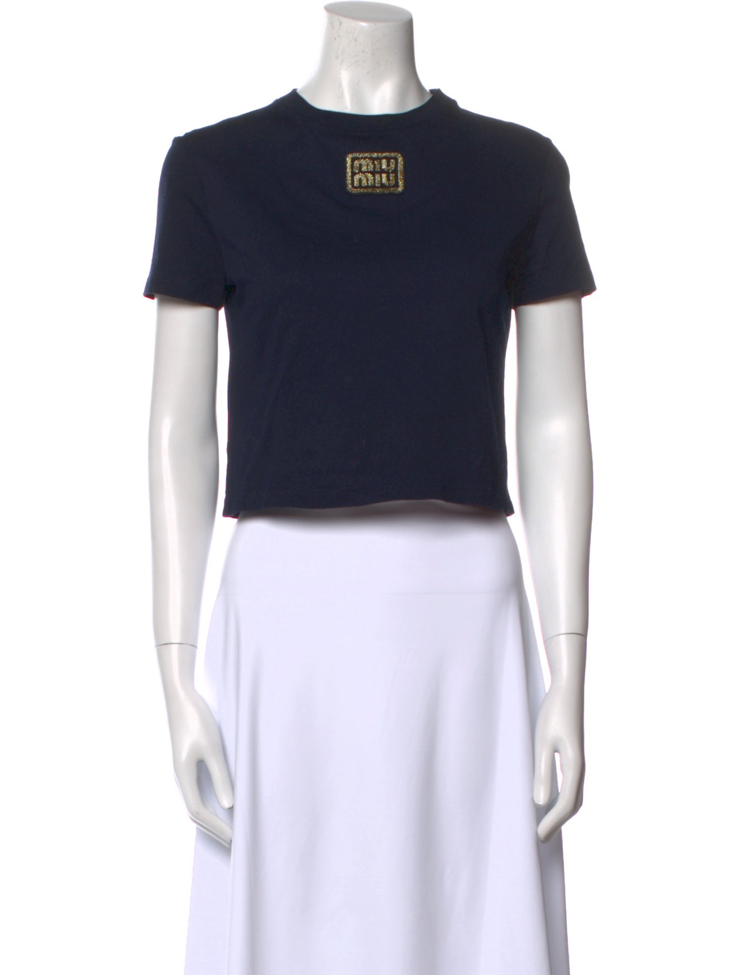 Miu Miu 2023 Graphic Print Crop Top