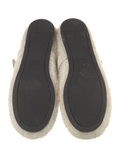 Miu Miu Shearling Mary Jane Flats