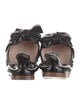 Miu Miu Patent Leather Bow Accents Ballet Flats