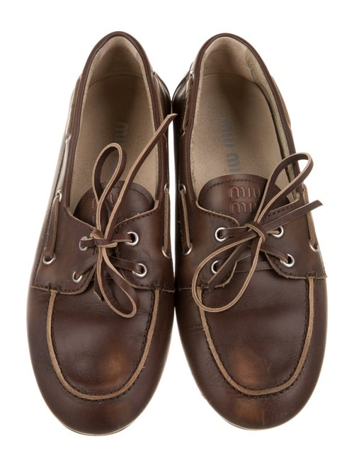 Miu Miu Leather Loafers