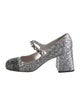 Miu Miu Glitter Chain-Link Accents Pumps