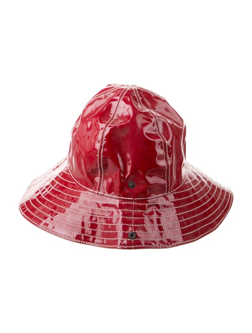 Miu Miu Leather Wide Brim Bucket Hat