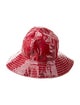 Miu Miu Leather Wide Brim Bucket Hat