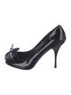 Miu Miu Patent Leather Bow Accents Pumps