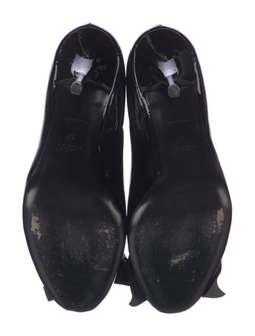 Miu Miu Patent Leather Bow Accents Pumps