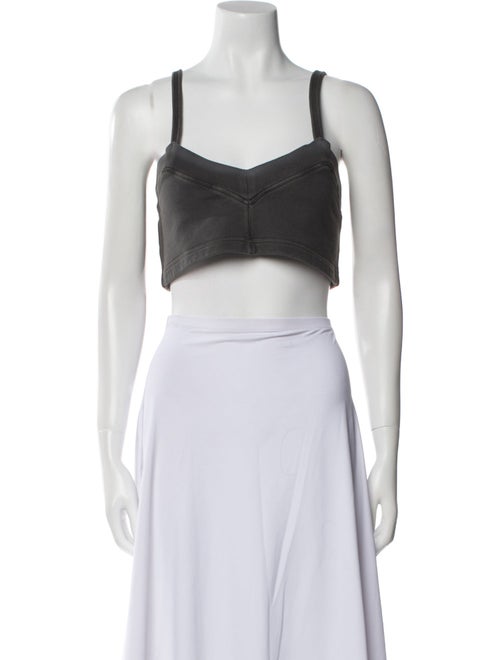 Miu Miu 2021 V-Neck Crop Top