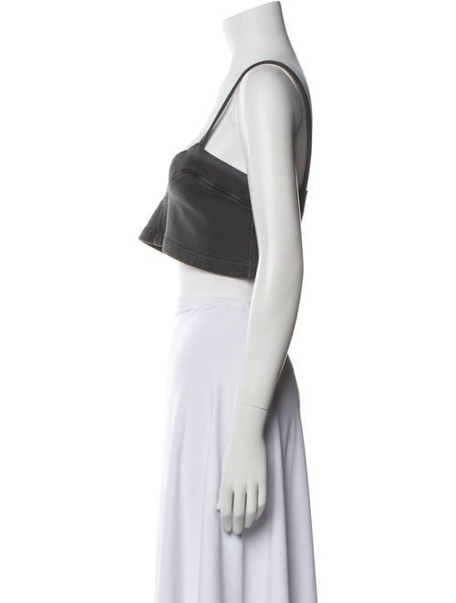 Miu Miu 2021 V-Neck Crop Top