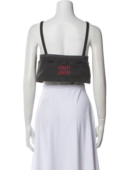Miu Miu 2021 V-Neck Crop Top