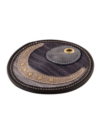 Miu Miu Leather & Suede Celestial Brooch