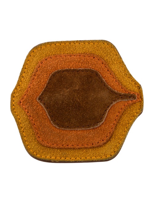 Miu Miu Leather Brooch Pin