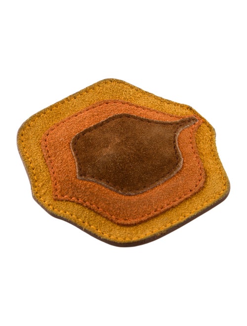 Miu Miu Leather Brooch Pin