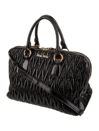 Miu Miu Patent Leather Top Handle Bag