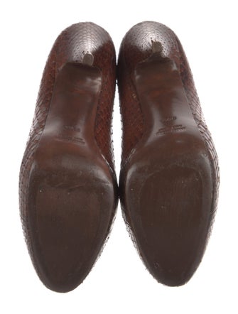 Miu Miu Snakeskin Animal Print Pumps