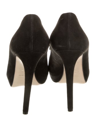 Miu Miu Suede Crystal Embellishments Pumps