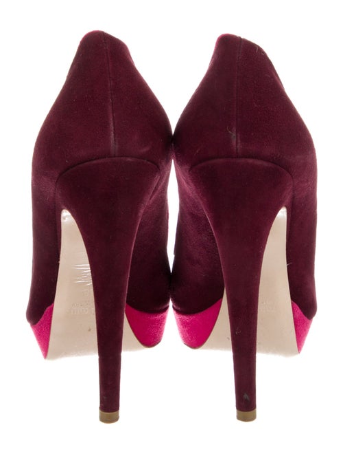 Miu Miu Suede Crystal Embellishments Pumps