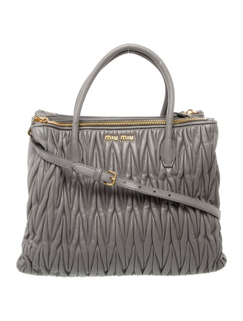 Miu Miu Leather Top Handle Bag