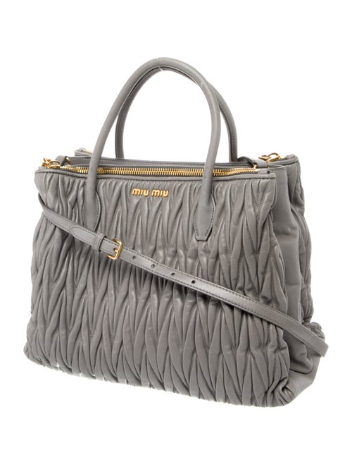 Miu Miu Leather Top Handle Bag