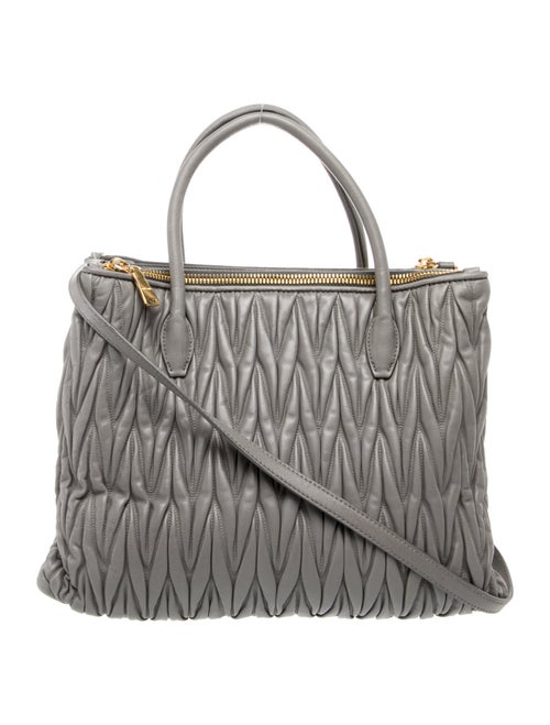 Miu Miu Leather Top Handle Bag