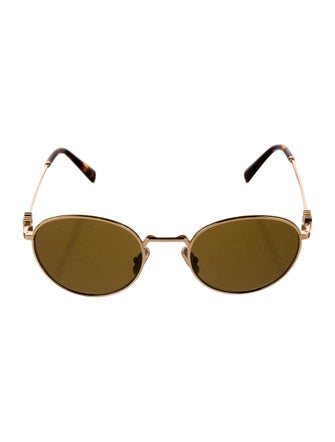 Miu Miu Round Mirrored Sunglasses