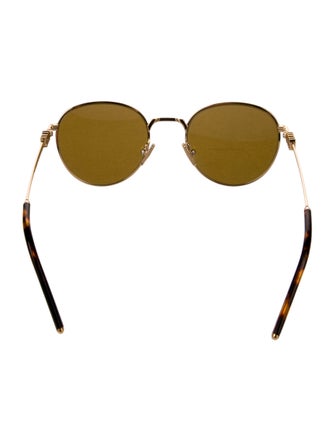 Miu Miu Round Mirrored Sunglasses