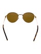 Miu Miu Round Mirrored Sunglasses