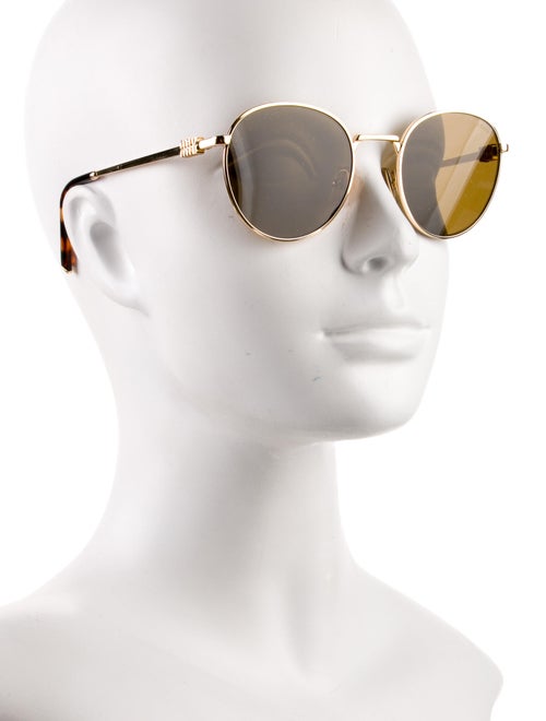 Miu Miu Round Mirrored Sunglasses