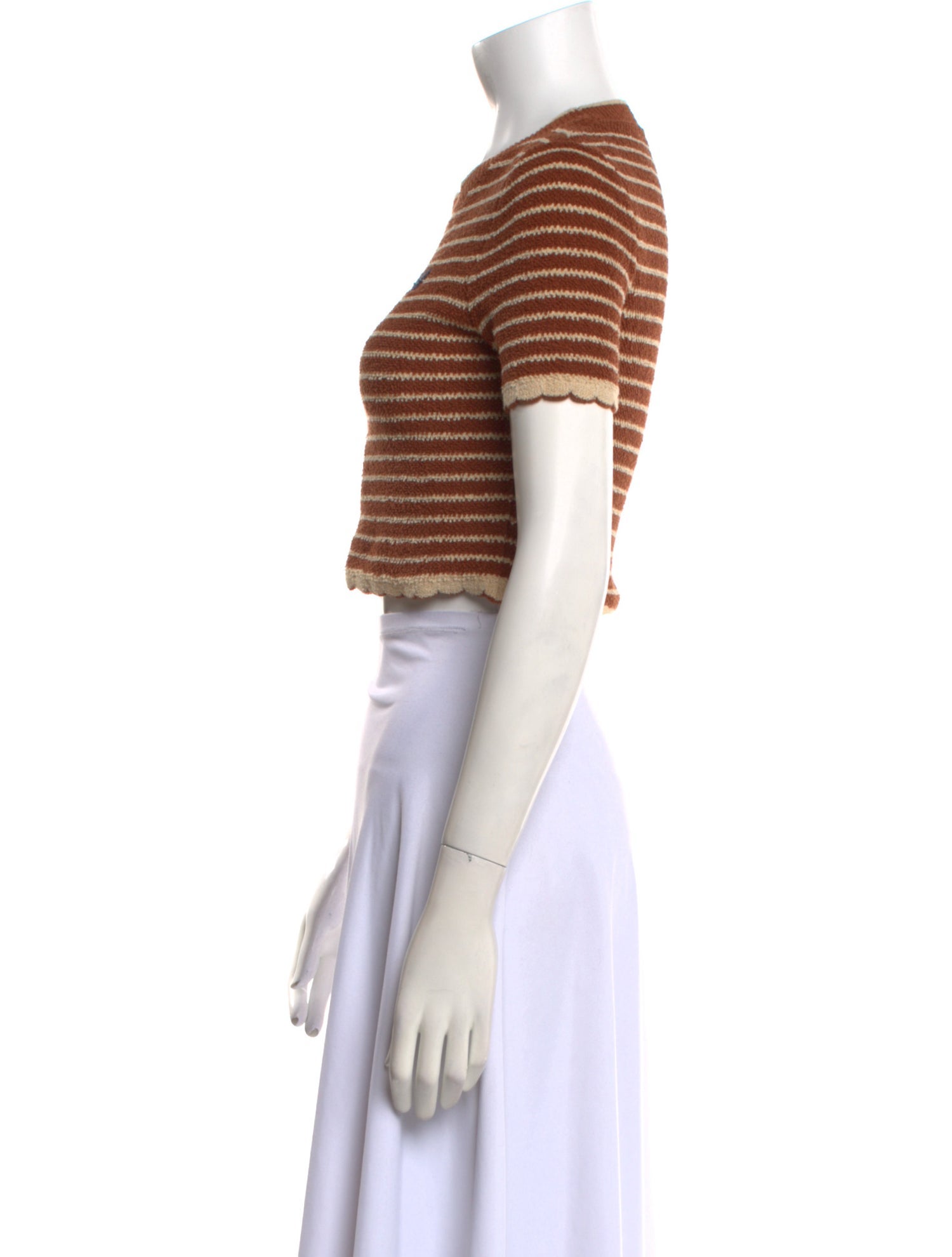 Miu Miu 2024 Striped Crop Top