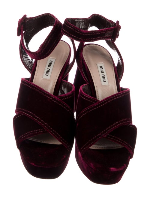 Miu Miu Velvet Sandals