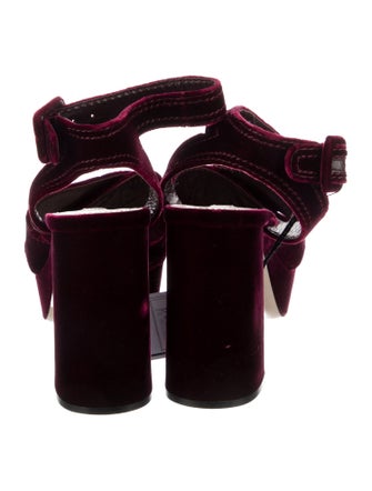 Miu Miu Velvet Sandals
