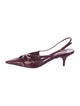 Miu Miu Patent Leather Slingback Pumps