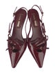 Miu Miu Patent Leather Slingback Pumps