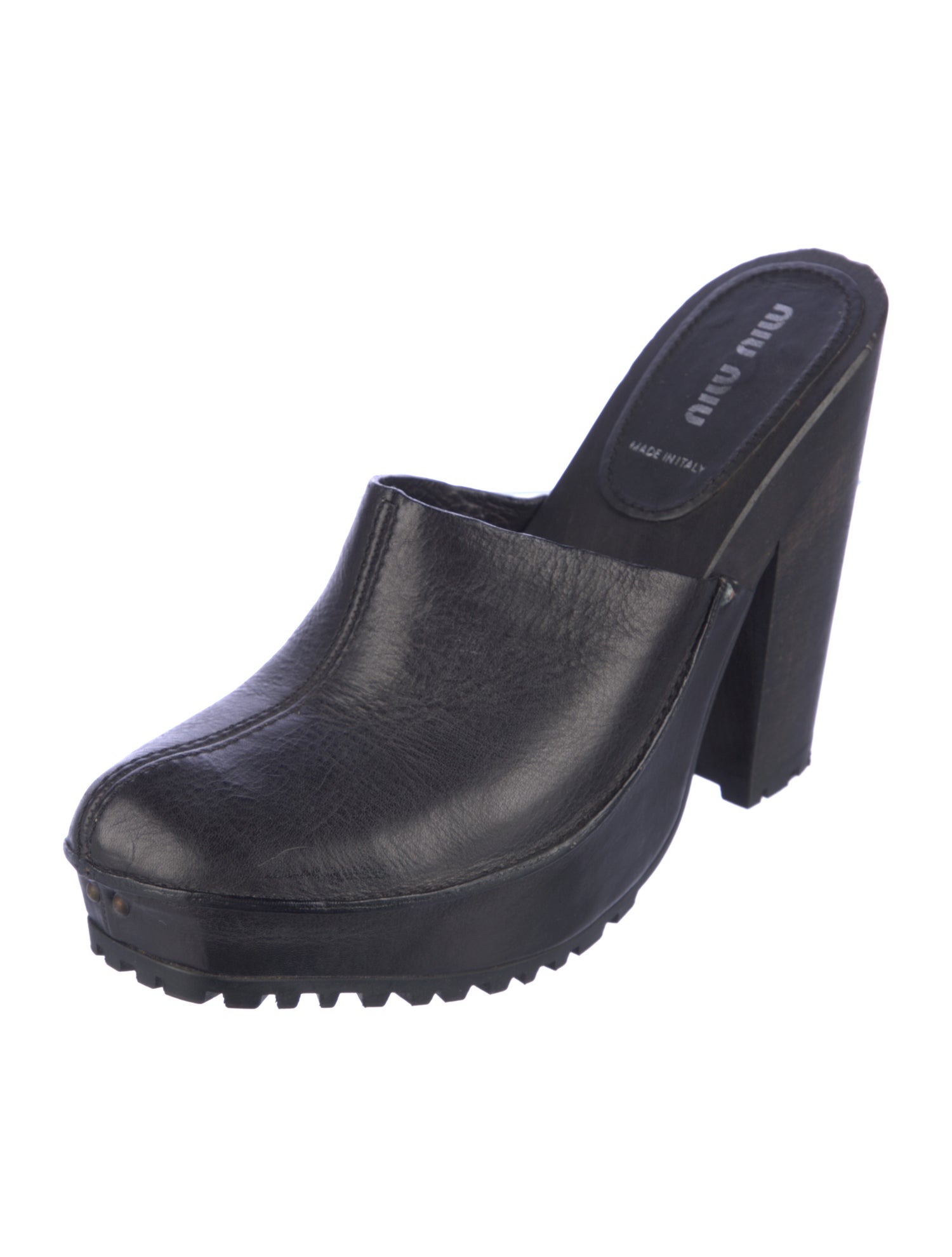 Miu Miu Leather Mules